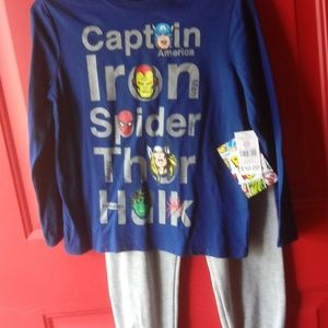 Marvel long sleeve shirt with pants